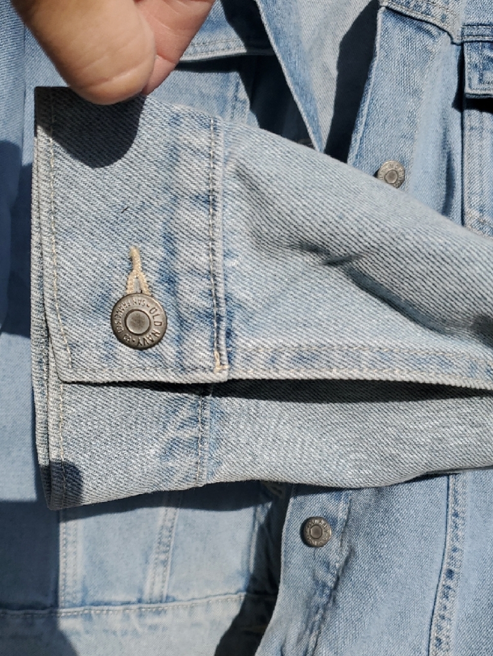 Old Navy Light Wash Blue Denim Jacket XXL - Picture 4 of 8